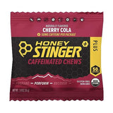 Honey Stinger Cherry Cola Caffeinated Energy Chew | Gluten Free | With Caffeine | For Exercise, Running and Performance | Sports Nutrition for Home & Gym, Pre and Mid Workout | 12 Pack, 23.2 Ounce