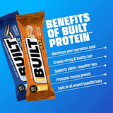 Built Bar 12 Pack High Protein Energy Bars | Gluten Free | Chocolate Covered | Low Carb | Low Calorie | Low Sugar | Delicious Protien | Healthy Snack (Salted Caramel)