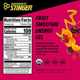 Honey Stinger Organic Fruit Smoothie Energy Gel | Gluten Free & Caffeine Free | for Exercise, Running and Performance | Sports Nutrition for Home & Gym, Pre and Mid Workout | 12 Pack, 13.2 Ounce