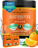 KEY NUTRIENTS Electrolytes Powder No Sugar - Tangy Orange Electrolyte Powder - Hydration Powder - No Calories, Gluten Free Keto Electrolytes Powder Packets (20, 40 or 90 Servings)