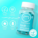 Sugarbear Hair Vegan Vitamin Gummies for Normal Hair Growth Support with Biotin, Vitamin C, B12, Iodine, Folic Acid - Gummy Vitamins Supplement (75 Count (Pack of 2))