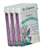 St. Claire's Organic Breath Mints, (MerryMints, 1.5 Ounce Tin, Bundle of 3) | Gluten-Free, Vegan, GMO-Free, Plant-based, Allergen-Free | Made in the USA in a Dedicated Allergen-Free Facility