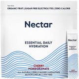 Nectar Hydration Packets - Electrolytes Powder Packets - No Sugar or Calories - Organic Fruit Liquid Daily IV Hydrate Packets for Hangover & Dehydration Relief and Rehydration (Cherry Pom 18 Pack)