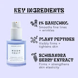 HERBIVORE Bakuchiol Retinol Alternative Moon Fruit Face Serum EXTRA STRENGTH – 1% Bakuchiol + Peptides, Smooths Skin, Reduces Fine Lines & Wrinkles, Plant-based, Vegan, Cruelty-free, 30mL / 1 oz