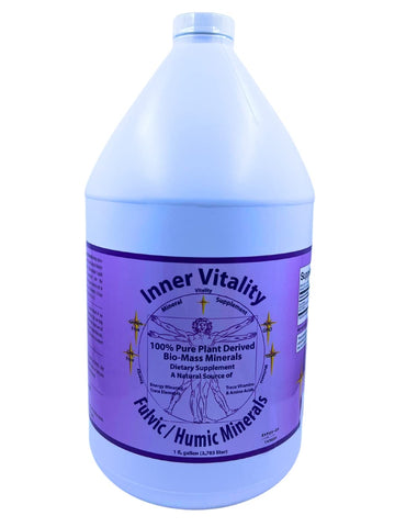 Inner Vitality Fulvic Humic Mineral Blend Trace Elements Vitamins and Amino Acids Morningstar Minerals (1 Gallon)
