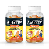 Vitamin C 750mg - Airborne Zest Orange Flavored Gummies (63 Count in a Bottle) (2 Pack)