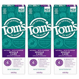 Tom's of Maine Whole Care Natural Toothpaste with Fluoride, Wintermint, 4 Oz. 3-Pack (Packaging May Vary)