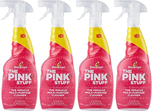 Pink stuff The Miracle Multi-Purpose Cleaner 750ml Spray WHIGT, 26 Fl Oz (4 Pack)