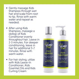 YOUNG KING HAIR CARE Kids Shampoo and Conditioner Set | Cleanse and Hydrate Natural Curls | Plant-Based and Harm-Free | 8 oz each