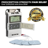 TENS 7000 Digital TENS Unit with Accessories - TENS Unit Muscle Stimulator for Back Pain Relief, General Pain Relief, Neck Pain, Sciatica Pain Relief, Nerve Pain Relief