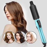 PHOEBE Curling Iron Brush, Dual Voltage Travel 1 Inch Ceramic Tourmaline Ionic Hair Curler Hot Brush, Professional Anti-Scald Instant Heat Up Curling Wands, Heated Styler Brush for Long Hair