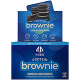 Prime Bites Protein Brownie from Alpha Prime Supplements | 16-17g Protein | 5g Collagen | Delicious Guilt-Free Snack | 12 bars per box (Chocolate Cookie Monster)