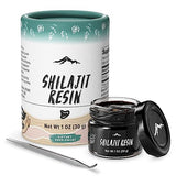 Pure Shilajit Resin with Spoon, High Nutritional Potency, Plant-Derived Trace Minerals & Fulvic Acid (1oz / 30gm, Pack of 1)