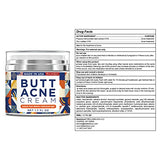 BellamiLuxx Butt & Thigh Acne Clearing Cream - Moisturizing & Exfoliating 1.7 Fl Oz for Acne Prone Skin