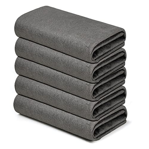 KTT Thickened Magic Cleaning Cloth,Reusable Microfiber Cleaning Cloth.Lint Free Cloth for Home,Window,Mirror Glass and Cars.(12" x 16",5 Pack)