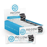 No Cow High Protein Bars, Cookies 'N Cream, 22g Plant Based Vegan Protein, Keto Friendly, Low Sugar, Low Carb, Low Calorie, Gluten Free, Naturally Sweetened, Dairy Free, Non GMO, Kosher, 12 Pack