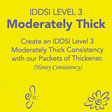 SimplyThick EasyMix | 100 Count of 12g Individual Packets | Gel Thickener for those with Dysphagia & Swallowing Disorders | Creates An IDDSI Level 3 - Moderately Thick (Honey Consistency)