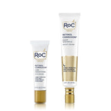 RoC Retinol Correxion Value Set Duo, Deep Wrinkle Anti-Aging Night Face Cream + Daily Under Eye Cream for Dark Circles & Puffiness, Moisturizer for Women and Men