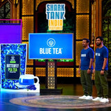 BLUE TEA - Hibiscus Ginger Herbal Tea - 60 Tea Bags || CAFFEINE FREE || New Year Gifts 2024 | Hibiscus - Ginger | Detox - Soothing | Vegan - Gluten Free - Non-GMO | Ziplock Pouch