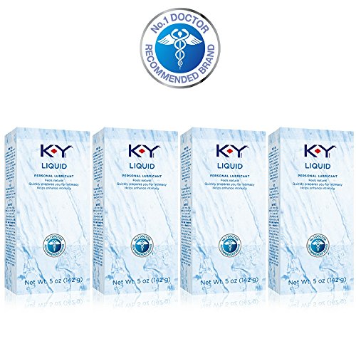 K-Y Liquid Personal Lubricant 4.5 oz (Quantity of 4)