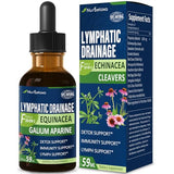 Nurbetoxa Cleavers Lymphatic Drainage Drops for Lymph System Detox Cleanse, Lymphedema Support Supplement Formula w/Echinacea & Cat’s Claw Extract Tincture, Use with Lymph Massage Tool. 2oz