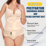 3 in 1 Postpartum Belly Band - Postpartum Belly Support Recovery Wrap, After Birth Brace, Slimming Girdles, Body Shaper Waist Shapewear, Post Surgery Pregnancy Belly Support Band (S/M, Beige)