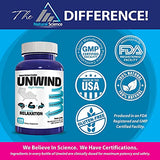 Unwind - Advanced Relaxation Supplement w/Max Strength Magnesium (Lemon Balm, Primavie Shilajit, Ginger - 120 Capsules)