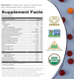 SmartyPants Organic Mens Multivitamins, Daily Gummy Vitamins: Probiotics, Vitamins C, D3, B12, Zinc & Omega 3 for Immune Support, Digestive Health, Energy, & Bone Health, 120 Gummies, 30 Day Supply