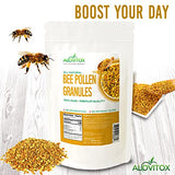 Alovitox Bee Pollen Granules 8 Oz | 100% Pure, Organic Bee Pollen for Bearded Dragons | Superfood Packed Bee Pollen Organic with Antioxidant, Protein, Vitamin & More | Nutritional Yeast & Gluten Free