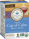 Traditional Medicinals Organic Cup of Calm Lavender Mint Herbal Tea, Calming & Relaxing, (Pack of 3) Total 48 Tea Bags