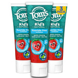 Tom's of Maine Fluoride Free Children's Toothpaste, Natural Toothpaste, Dye Free, No Artificial Preservatives, Silly Strawberry, 5.1 oz. 3-Pack (Packaging May Vary)