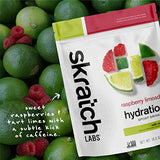 SKRATCH LABS Hydration Powder | Sport Drink Mix | Electrolytes Powder for Exercise, Endurance, and Performance | Raspberry Limeade with Caffeine | 20 Servings | Non-GMO, Vegan, Kosher