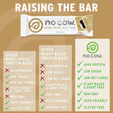 No Cow High Protein Bars, S'mores, 20g Plant Based Vegan Protein, Keto Friendly, Low Sugar, Low Carb, Low Calorie, Gluten Free, Naturally Sweetened, Dairy Free, Non GMO, Kosher, 12 Pack