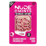 NUDE Breath Mints for Bad Breath - BERRY KISS - 2 in 1 Keto Friendly Sugar Free Mints - Gluten Free Bad Breath Treatment for Adults - Carbs - Calorie - Breath Freshener for People - Instant Fresh - Cleanse Gut - Raspberry - 10 Pack - 300 Mint Capsules