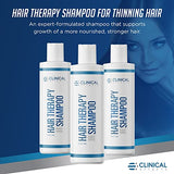 Clinical Effects Hair Therapy Shampoo – Biotin Shampoo with Anagain and Baicapil - Supports Hair Growth for Women and Men - Made in the USA - 3 Bottles
