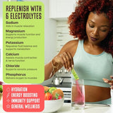 KEY NUTRIENTS Electrolytes Powder No Sugar - Juicy Strawberry Kiwi Electrolyte Powder - Hydration Powder - No Calories, Gluten Free Keto Electrolytes Powder Packets (20, 40 or 90 Servings)