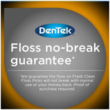 DenTek Complete Clean Easy Reach Floss Picks, Advanced Fluoride Coating, Mouthwash Blast Flavor, 75 ct. (Pack of 4)