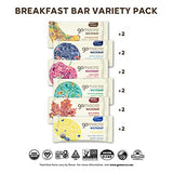 GoMacro MacroBar Organic Vegan Protein Bars - Breakfast Variety Pack (2.0-2.3 Ounce Bars, 12 Count)