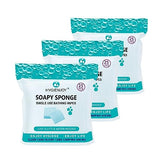 HYGIENJOY-Rinse Free Bathing Sponge (75 Counts) no Rinse Body Wipes for Adults Bathing-Extra Thick,No Residue Shower Wipes,for The Elderly,Injured,Bedridden,Campers,Hikers,Sponges Bath Wipes(3 Packs)