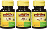 Nature Made Zinc 30 mg - 100 Tablets, Pack of 3