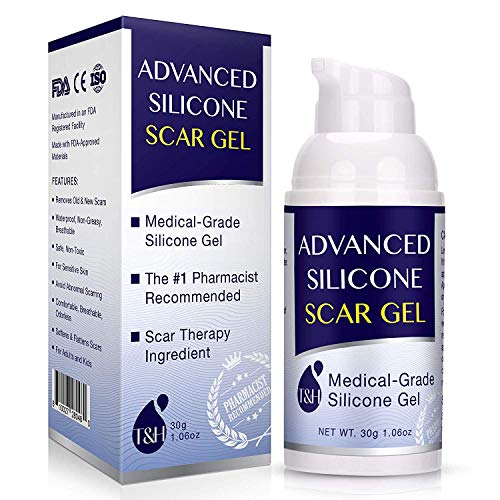 Scar Cream Gel, Silicone Scar Gel for C-Section, Stretch Marks, Acne, Surgery, Surgical Effective Treatment, Old and New Scars Management - 30g