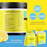 KEY NUTRIENTS Electrolytes Powder No Sugar - Refreshing Lemonade Electrolyte Drink Mix - No Calories, Gluten Free - Hydration Powder and Packets (20, 40 or 90 Servings)