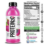 Protein2o 15g Whey Protein Isolate Infused Water, Ready To Drink, Sugar Free, Gluten Free, Lactose Free, No Artificial Sweeteners, Dragonfruit Blackberry, 16.9 oz Bottle (Pack of 12)