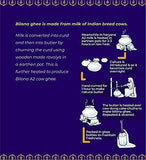 Indicow A2 Desi Cow Ghee, Clarified Butter | Grass Fed Cows | (1000ML(33.8oz), A2 Cow Ghee (Sahiwal Cows)) | Clarified Butter Fat, Keto, Paleo, Lactose Free, Casein Free, Non-GMO |a2 ghee organic grass fed