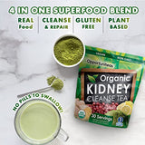 Opportuniteas Organic Kidney Detox Tea- Matcha Green Tea, Cranberry, Lemon & Ginger. 4 Cleansing Superfoods For Drinks. Detox Cleanse & Organic Energy Drink, Vegan & Non-GMO - 30 Servings