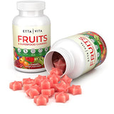 Superfruits Gummies Supplement for Bloating & Gut Health, 9 Superfruits Supplement for Adults & Kids, Collagen Booster - Immunity & Antioxidant Support, Non-GMO, Pectin-Based, Gluten-Free, No Capsules