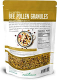 Alovitox Bee Pollen Granules 8 Oz | 100% Pure, Organic Bee Pollen for Bearded Dragons | Superfood Packed Bee Pollen Organic with Antioxidant, Protein, Vitamin & More | Nutritional Yeast & Gluten Free