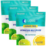 Liquid I.V. Sugar-Free Hydration Multiplier - Lemon Lime – Sugar-Free Hydration Powder Packets  | Electrolyte Drink Mix | Easy Open Single-Serving Stick | Non-GMO | 42 Sticks