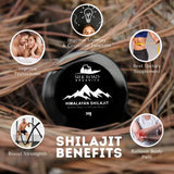 SILK ROAD ORGANICS Pure Himalayan Shilajit (30 gm) with Fulvic Acid and 84+ Trace Minerals for Metabolism, Immune System Support, Energy & Focus Measuring Spoon Semi Liquid