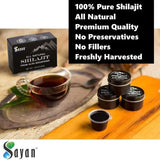 Sayan Pure Authentic Altai Shilajit, Organic Fulvic Acid Supplement and Trace Minerals for Detox, Immune + Energy Support, Genuine, High Efficacy Resin for Women and Men - 30 Grams, 4 Month Supply